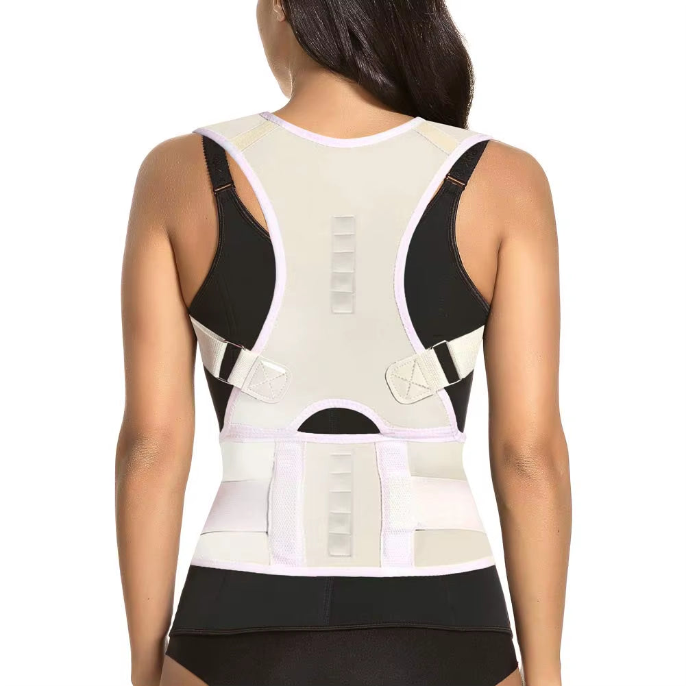 Back Brace Posture Corrector,Magnetic Lumbar Back Support Belt-Back Pain Relief,For Lower and Upper Back Pain Men & Women